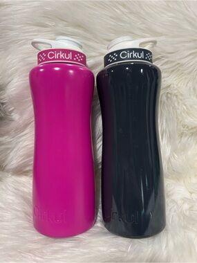 Cirkul Water Bottle Duo - Pink & Charcoal 32 oz.